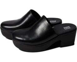 FitFlop Pilar Leather Mule Platforms